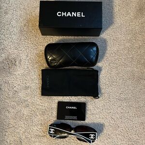 Authentic Chanel Sunglasses with box.
